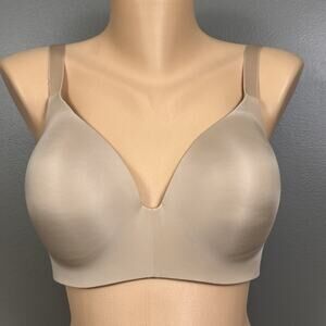 Triumph Body Make-Up Magic Wire WP Bra US Size 36DD Beige Lined Molded